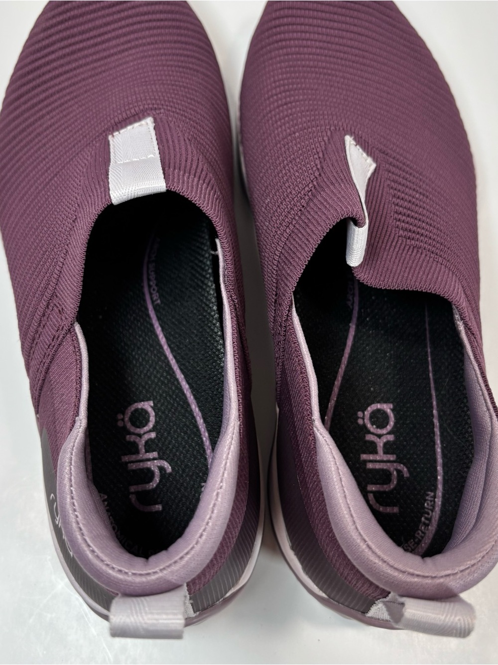 RYKA Women's 9 M Echo Knit Slip On Purple Sneakers Casual Comfort Support EUC - Picture 5 of 7